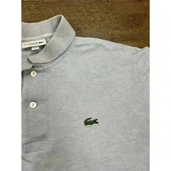 Lacoste Men's Light Blue Polo Size 6 XL Short Sleeve Logo Classic Cotton - Picture 2 of 14